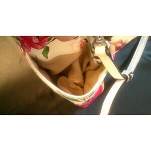 Dana Buchman Pink and White Peony Floral Bag